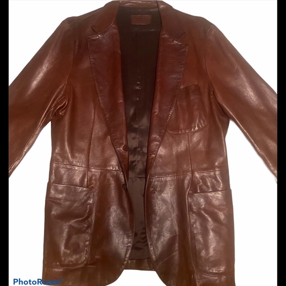 Coats | Prada Mens Leather Jacket 